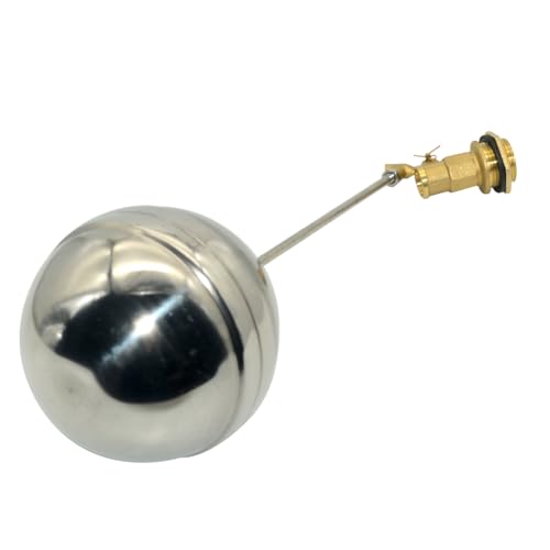 VARMHUS 304 Stainless Steel Male Thread Float Ball Valve, Brass Automatic Water Level Control for Stock Tank, Pool, and Water Tank Applications (3/4inch) - size: 3/4inch