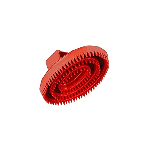 New The Epic Animal Curry Comb Large Soft Rubber Red