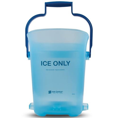 Ice Bucket, San Jamar Light Duty, 6 Gallon, Dual-Grip Handles, Blue