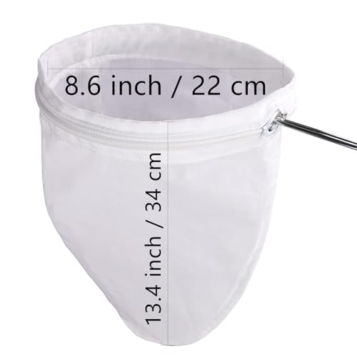 WMKGG Ultra Fine Mesh Strainer Bags, Reusable Filter Bags - size: Large Size