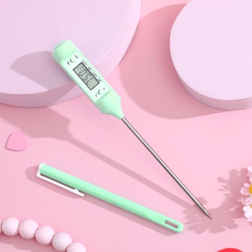 BESTOYARD Temperature Meter for Food Use - Accurate Temperature Measurement for Baby Milk Formula Household Cooking and Milk Heating 7.28-Inch Stainless Steel & Abs
