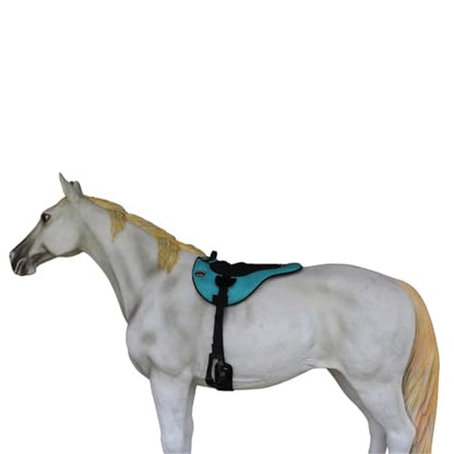 Anti-Slip Western Neoprene Bareback Saddle Pad with Cinch for Horse by Challenger