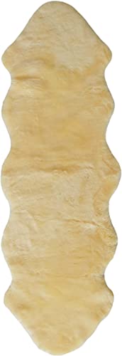 Natural Medical Sheepskin Pad, Non-Slip Back, Natural, 24 x 72 in, 1 Pack - color: Natural, size: 24x72 Inch (Pack of 1)