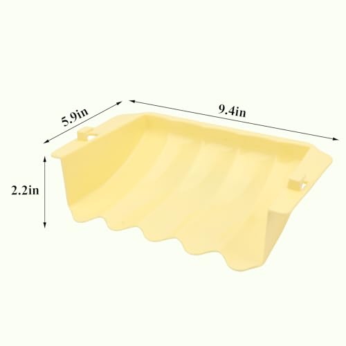 Hypeety Rabbit Hay Feeder Automatic Hay Rack for Guinea Pigs, Yellow - color: Yellow, size: 1pc