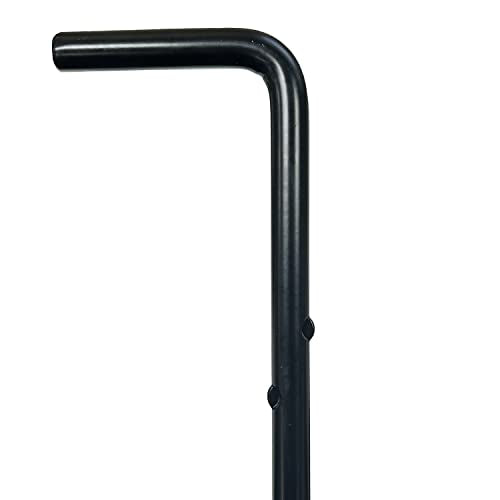 ALEKO Outdoor Gate Drop Rod Lock Set of 2, 12-Inch Heavy Duty Powder-Coated Steel Gate Holders with Mounting Hardware, Black, for Wood, Vinyl, and Metal Gates - style: Set Drop 12