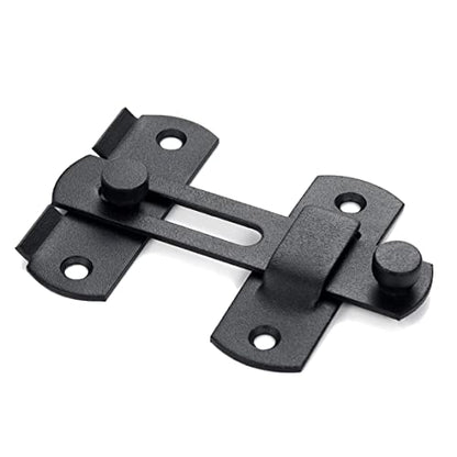 4 Packs Matte Black Stainless Steel Barn Door Latch flip Door Latch - color: Matte Black