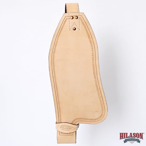 HILASON Leather Saddle Replacement Fender Pair with Hobble Straps, Genuine Skirting Leather Stirrup Leathers, 2 Inch Wide - color: Tan