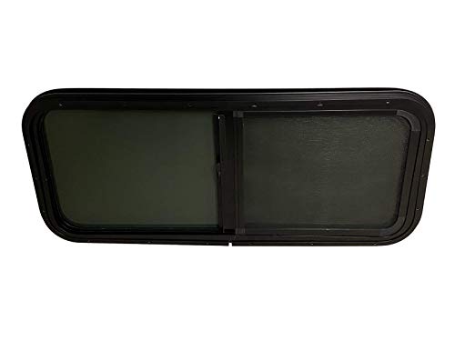 ProCamp RV Window 36x15 | Horizontal Slider, Screen & Trim Ring