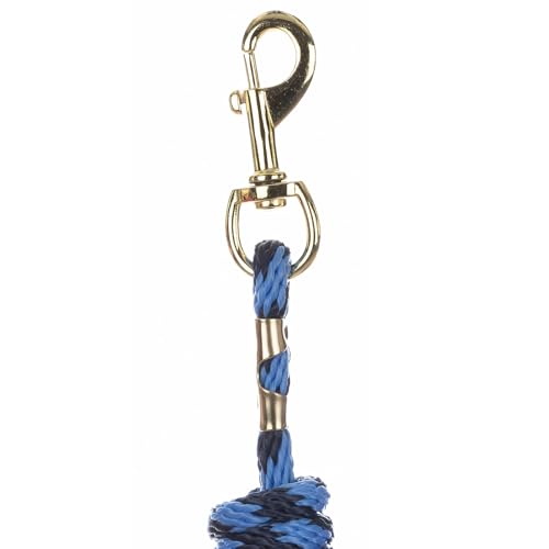 Equinavia Stella 8' Lead Rope with Snap Buckle - Light Blue/Navy - One Size - color: Light Blue/Navy