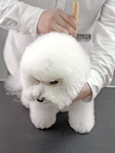 Furzone Wooden Slicker Brush - Stainless Steel Soft Pins for Pet Grooming (Size M) - size: Soft Pin / M