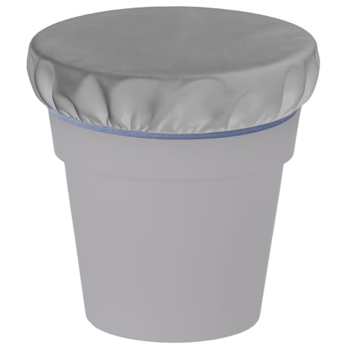 2-5 Gallon Horse Bucket Cover, Waterproof Horse Feed Bucket Cover, Lightweight and Easy to Use (Excluding Bucket, Grey) - color: Gray