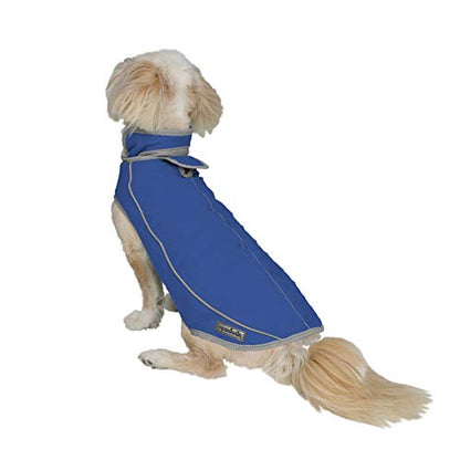 Jacket for All Dogs, Fleece-Lined, Waterproof Doggie Vest, Reflective Pet Parka (2200) (X-Small, Blue) - color: Blue, size: X-Small