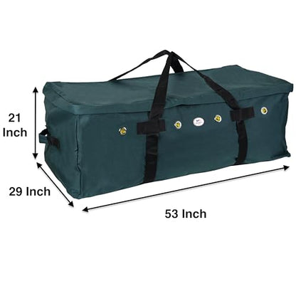 Heavy-Duty 1200 D Nylon Hay Bale Storage Bag, Large 44" x 20" x 16" and Extra Large 53" x 29" x 21", by Majestic Ally - color: Teal, size: 44" x 20" x 16"