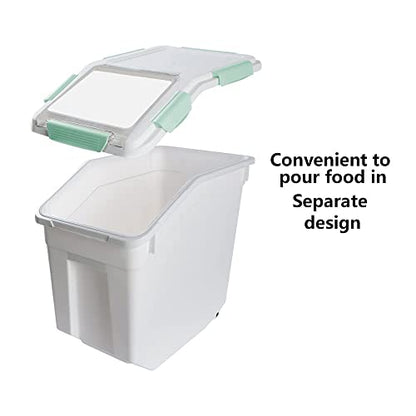 25lb Airtight Flour Storage Container, Cyan - color: Cyan 2 Count