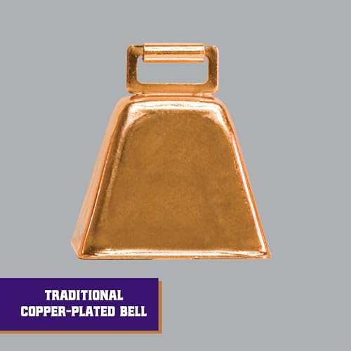 Weaver Livestock Copper-Plated Small Cow Bell, Robust Herd Tracking Loud Bell, Lightweight Goat Bells for Cow, Goat, and Sheep, 1.75” x 2.25” x 2.5” (Pack of 2) - size: 2.5x2.25x1.75 Inch (Pack of 2)