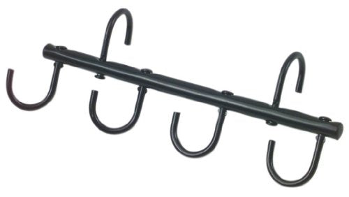 Barn Supplies Portable 4-Hook Tack Hanger Black