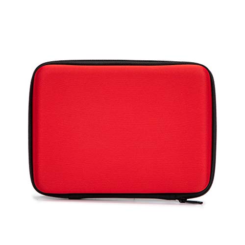 First Aid Hard Case Empty, First Aid Hard Case First Aid EVA Hard Red Medical Bag for Home Health First Emergency Responder Camping Outdoors (Red Square) - color: Red Square