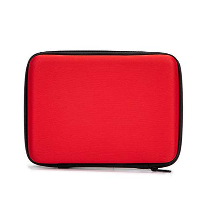 First Aid Hard Case Empty, First Aid Hard Case First Aid EVA Hard Red Medical Bag for Home Health First Emergency Responder Camping Outdoors (Red Square) - color: Red Square