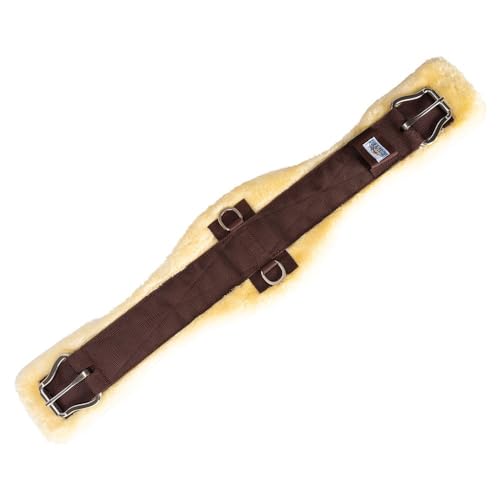 Dura-Tech Removable Fleece Western Cinches | Enhance Horse Comfort | Ease of Maintenance - size: 32, style: Contoured