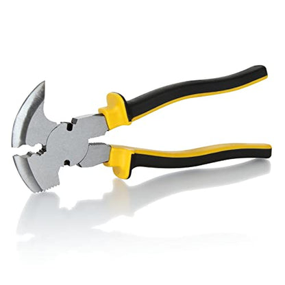 2PCS 10inch Fencing Pliers, Fence Pliers Tool, Nail Puller, Multi Fencing Pliers Tool, Stretching Wire Pliers, Pliers with Hammer Head for Installation and Removal of Wire Fence