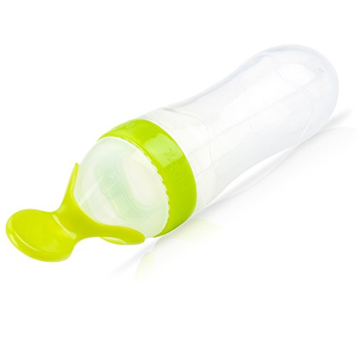 Nuby Natural Touch Silicone Travel Infa Feeder, 3 Ounce, 1 Pack, Colors May Vary - color: Colors May Vary