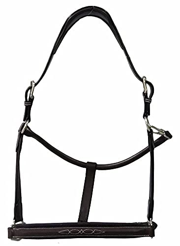 Henri de Rivel Stress Free Halter with Fancy Contrast Stitching - Havana - Pony - color: Havana, size: Pony