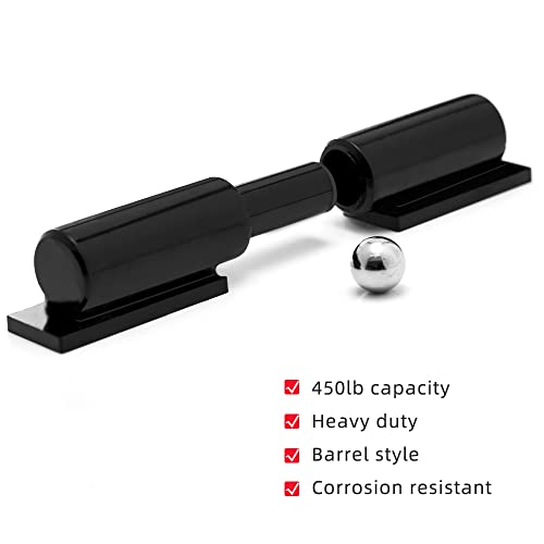 Heavy Duty Gate Hinges 5 Inches - 2 Pack Black Iron Door Hinge Barrel Style 450 Lbs Capacity for Swing Door Trailer Ramp Gate - Weld On Install - size: 5" inch