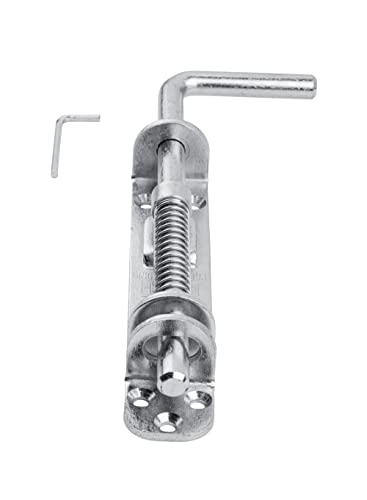 National Hardware N109-212 V1142 Spring Loaded Heavy Duty Sliding Bolt Zinc - color: Zinc