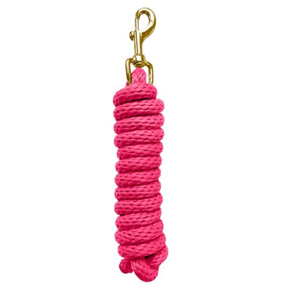 5/8" x 8' Nylon Horse Lead Rope (Peach Pink) - color: Peach Pink