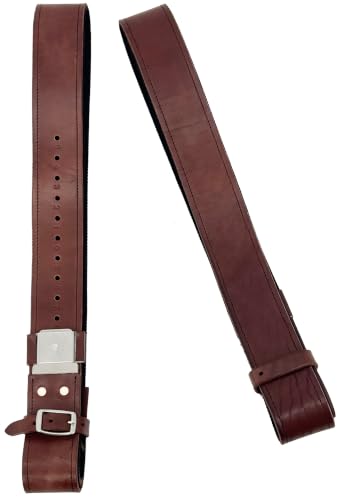 Jeereal Western Saddle Replacement Fender, Stirrup Leathers Pair with Hobble Straps, Stainless Steel Blevin Buckles - size: Width:2 1/2 Inch