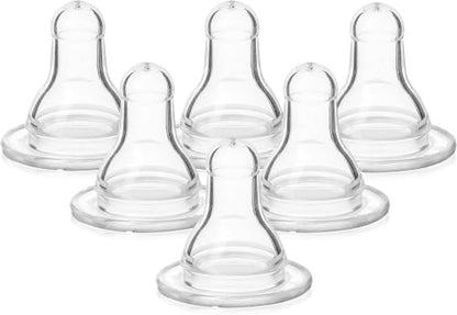 Evenflo Feeding Classic BPA-Free Silicone Medium Flow Nipples - 3 Months+,Clear,(Pack of 12) - size: 6 Count (Pack of 12), style: Medium Flow