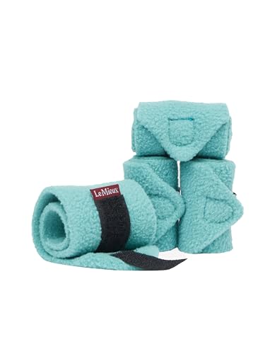 LeMieux Toy Pony Bandages for Toy Pony - Fleece - Simple Fastening - Suitable for Ages 3 Years + - Lagoon - color: Lagoon