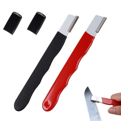 2 Pack Pocket Sized Garden Tool Blade Sharpener Sharpening Tool for Pruners, Shears, Knives, Axes Portable & Easy to Use for Gardening, Camping, Outdoors - size: 2 Pack