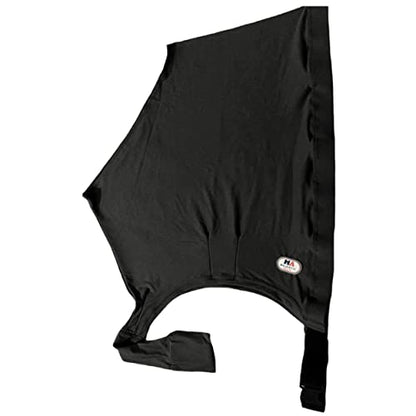Majestic Ally Premium 4-Way Stretch Spandex/Elastane Horse Shoulder Guard for and Protection, Large, Black - color: Black