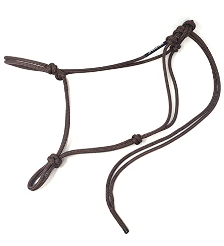 Soft 2 Knot Horse Halter - color: Brown, size: Small