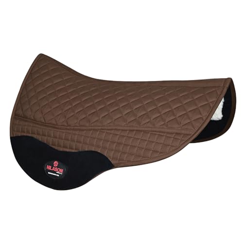 HILASON Western All Purpose Horse English Saddle Pad | All-Purpose - color: Brown