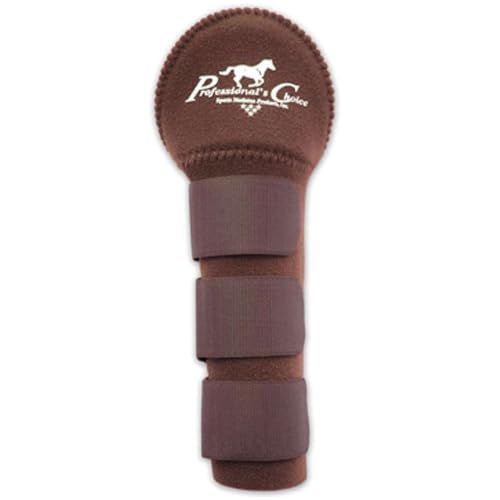 PROFESSIONAL'S CHOICE Horse Tail Wrap with Padded Protection, Chocolate | Non-Slip Tail Guard with Adjustable Fasteners, Universal Fit, Travel & Stall Use - color: Chocolate