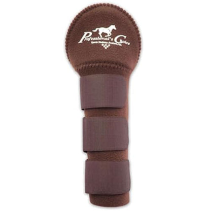 PROFESSIONAL'S CHOICE Horse Tail Wrap with Padded Protection, Chocolate | Non-Slip Tail Guard with Adjustable Fasteners, Universal Fit, Travel & Stall Use - color: Chocolate