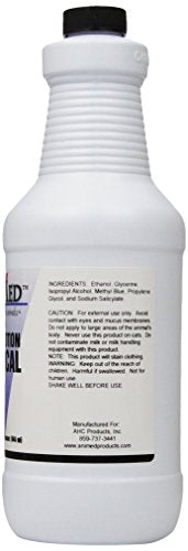 AniMed Blue Lotion Topical Antiseptic for Horses Dogs Cats Cows Sheep and Goats, 32-Ounce - size: 32-Ounce
