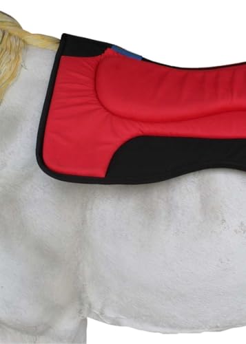 Horse Saddle PAD 32" Western Contoured Neoprene Shock Absorbing 39183 - color: Red