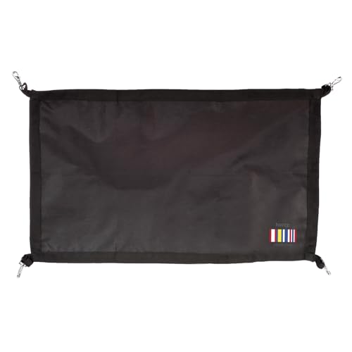 HORZE Durable Polyester Horse Stall Guard with Adjustable Straps | Measures 40" x 24" - Black - One Size