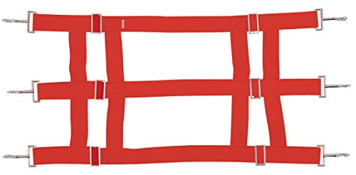 Southwestern Equine Premium Nylon Stall Guard for Horses (Red) - color: Red