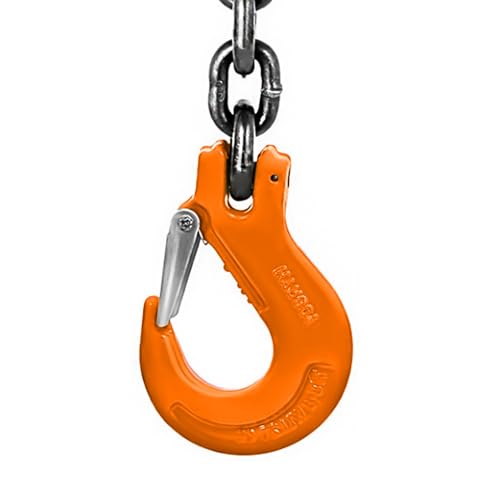 4 Chain Lifting Sling with Hooks 10Ft x5/16 inch 14000lbs 6.4 Ton for 4 Way Chain Lift
