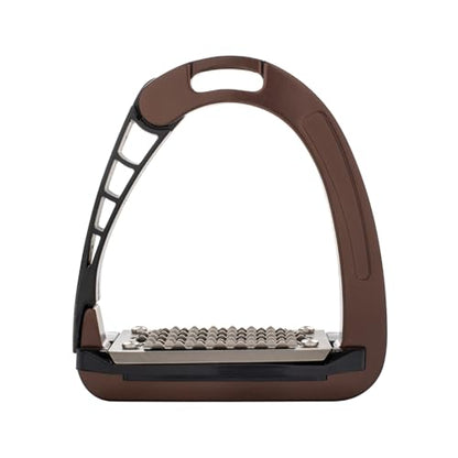 Acavallo Alupro Junior Stirrups, One Size, Black, Set of 2 - color: Brown Tone