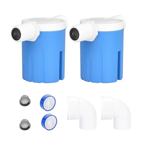 Automatic Water Level Control Valve Inside Type,side Inner Water Automatic Float Valve Water Level Control Valve Uesd for Water Tank, Solar Energy, Auto Pot, Aquarium 2PCS (3/4'' Side Inner) - style: 3/4'' Side Inner