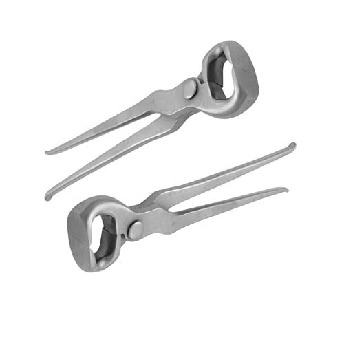 12" Curved Hoof Nipper, Carbon Steel & Chrome Vanadium Farrier Tool for Horses – Durable, Sharp & Rust-Resistant - size: 12"Curved Hoof Nipper