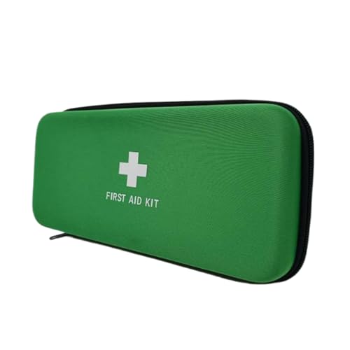 First Aid Hard Case Empty, Green BB EVA Medical Bag for Home, Health, Camping, Outdoors (10.4x4.7x2.4 inches) - color: Green BB