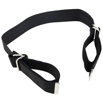 Cow Hobble Milking Restraint Adjustable Anti-Kick Cattle Hoof Binding Strap - color: BLACK