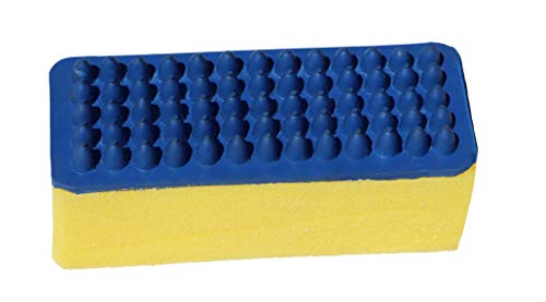 Grewal Equestrian Rubber Grooming Sponge Brush (Royal Blue) - color: Royal Blue