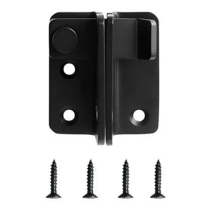 Mooche Flip Latch Gate Latch with Padlock Hole, Black-1Pack 2.48"*2.08" - color: Black, size: 1 pack-Stainless Large size